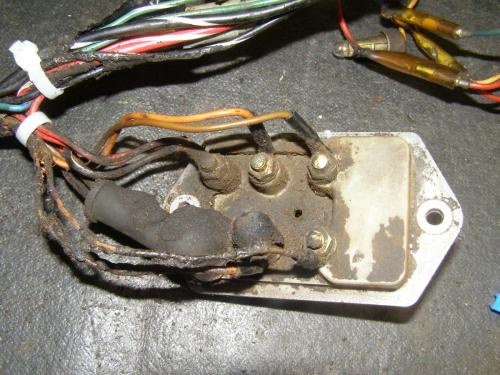 Vintage Tractor Harness With Brunt Wires Due To Incorrect Fuse